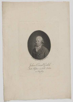 Bildnis des Johann Conrad Grübel