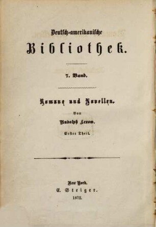 Romane und Novellen, 1. Annies Prüfungen