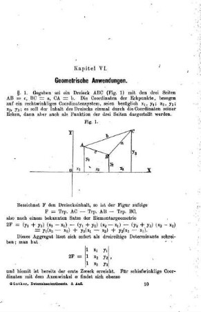 Kapitel VI. Geometrische Anwendungen.