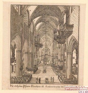 Innenansicht der St. Lorenzkirche