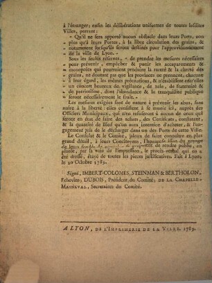 Avis aux citoyens