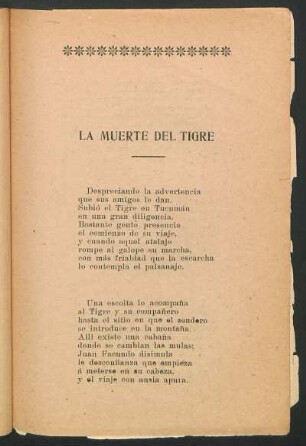 La muerte del tigre
