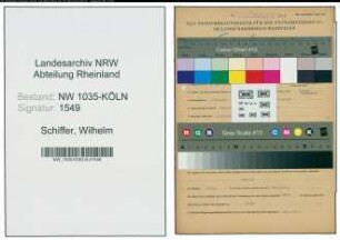 Entnazifizierung Wilhelm Schiffer , geb. 17.09.1903 (Rangiermeister)