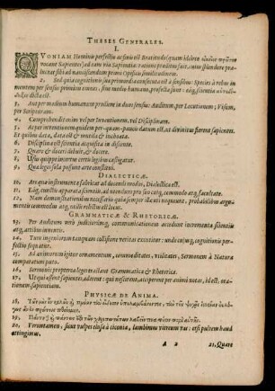 Physicae De Anima.
