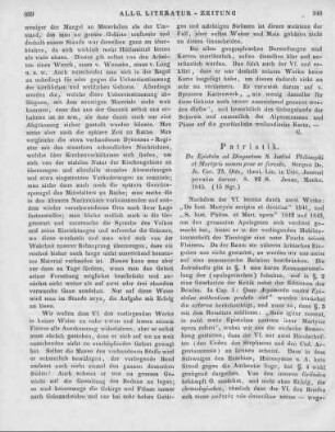 Otto, J. C. T.: De Epistola ad Diognetum S. Iustini philosophi et martyris nomen prae se ferente. Jena: Mauke 1845