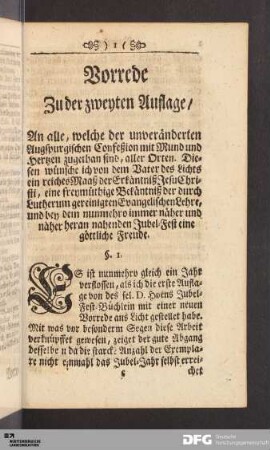 Vorrede zu der zweyten Auflage.