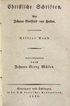 Christliche Schriften, 3. V. Vom Geist des Christenthums. VI. von Religion, Lehrmeinungen und Gebräuchen