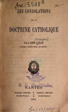 Les consolations de la doctrine catholique