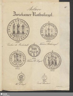 Aeltere Zwickauer Rathssiegel