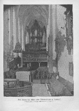 Das Innere der Stadt- oder Nikolai-Kirche zu Luckau