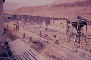 Schleusenbaustelle Zeltingen/Mosel