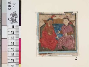 Rustam zieht Kāmūs Kāšānī mit einem Lasso vom Pferd