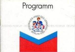 Programmheft zum Zentralen "Fest des Lernens" der FDJ und der Pionierorganisation in Berlin