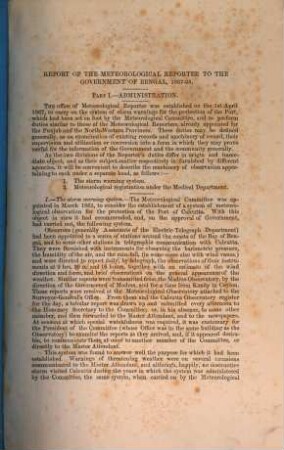 Report of the Meteorological Reporter to the Government of Bengal : with a meteorological abstract. 1867/68