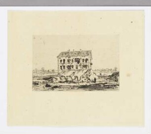 Effekt der Bombardierung, Blatt 10 der Folge "Künstlerische Erinnerungen an die Belagerung von Paris"