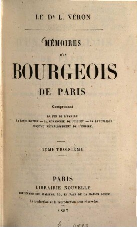 Mémoires d'un bourgeois de Paris, 3