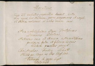 Schott, Christoph Friedrich [Professor der Philosophie]. Tübingen, 24.09.1755.