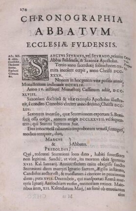 Chronographia Abbatum Ecclesiae Fuldensis.