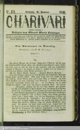 Ein Abenteuer in Venedig - Novellette (Schluß)