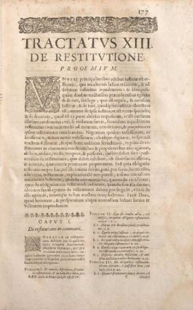Capvt I. De restitutione in communi.