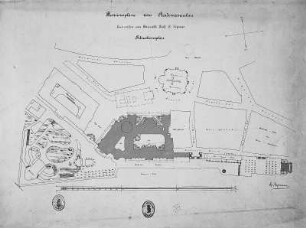 Revisionspläne zum Akademieneubau : Dresden, Kunstakademie und Ausstellungsgebäude des Sächsischen Kunstvereins, Situationsplan