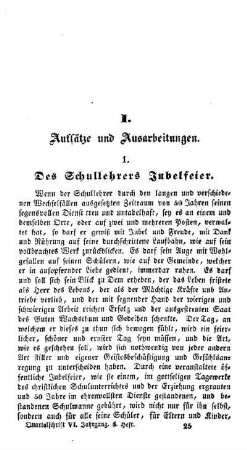 Des Schullehrers Jubelfeier