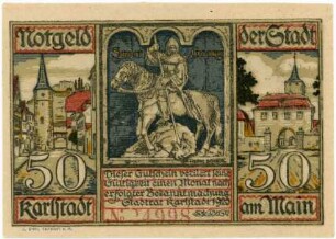 Geldschein / Notgeld, 50 Pfennig, 1920