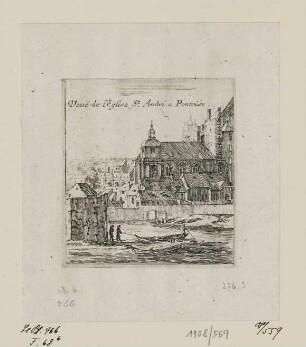 Veuë de l’Eglise St. André a Pontoise, aus: "Caprice desine et grave par Israel Silvestre"