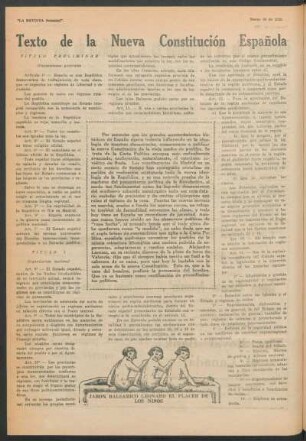 Texto de la Nueva Constitución Española