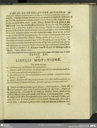 Caput XII. De Libelli Mutatione