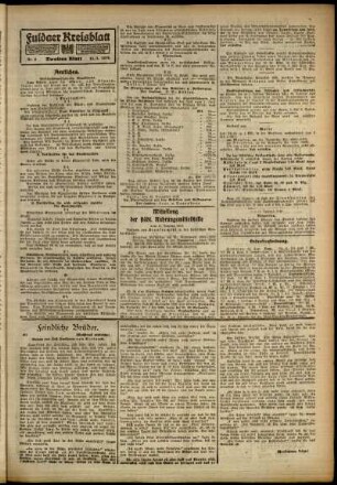 Zweite Ausgabe vom Samstag, den 11. Januar 1919.