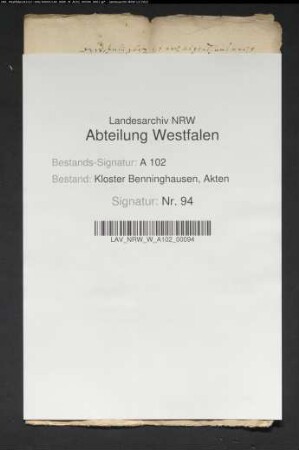 Nachlaß des verstorbenen Gobbel zu Stirpe