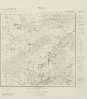 4039 Mühlstedt, Topographische Karte 1:25000 (4cm - Karte)