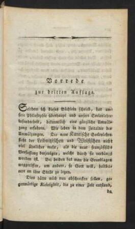 Vorrede zur dritten Auflage