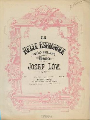 La belle espagnole : boléro brillant ; pour piano ; op. 147