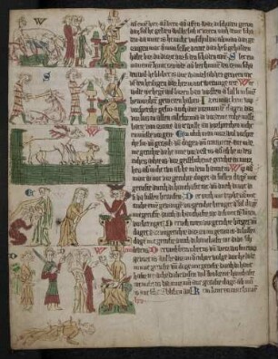 Landrecht zweites Buch: (1) Ldr. II 62 § 1: Schadensersatzpflicht des Tierhalters; (2) Ldr. II 62 § 2: Straffreiheit für Töten von Tieren in Notwehr; (3) Ldr. II 62 § 3: Haltung wilder Tiere in Gehegen; (4) Ldr. II 63 § 1,2: Rekonziliation eines Gebannten; Calefurnias Mißverhalten vor Gericht; (5) Ldr. Ii 64 § 1-3: Gerüfteklagen wegen handhafter Taten: Diebstahl, Totschlag, Notzucht