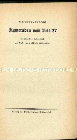 Roman über zehn Kriegsheimkehrer des Ersten Weltkriegs