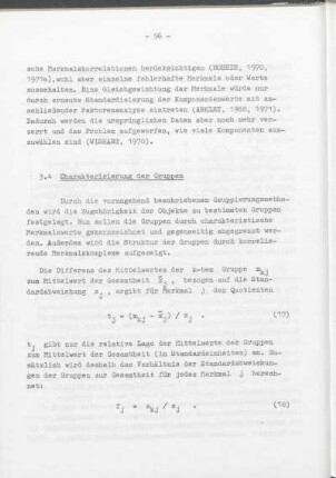 3.4 Charakterisierung der Gruppen