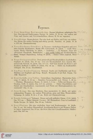 Fayence (Nr. 1-47)
