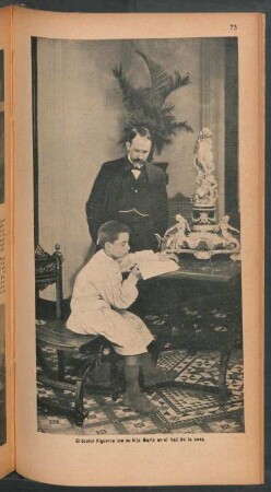 El doctor Figueroa con su hijo Mario [...] - [Fotografía]