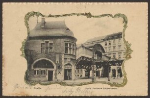 Ansichtskarte Zugang zur Hochbahnstation Prinzenstraße