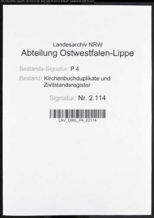 Kirchenbuchduplikat der evangelisch-reformierten Gemeinde Neuenrade (GHT 1844-1847). (Gemeinde: Neuenrade, evangelisch-reformierte Gemeinde)