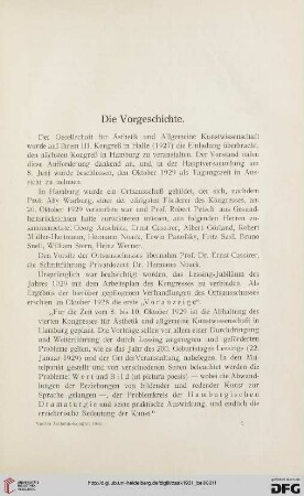 Die Vorgeschichte