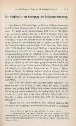 419-428 Die Fortschritte der Bewegung für Leichenverbrennung