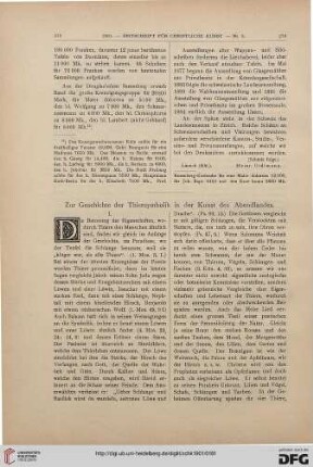Zur Geschichte der Tiersymbolik in der Kunst des Abendlandes