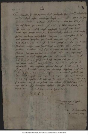 Brief von Martin Luther und Andreas Karlstadt an Kurfürst Friedrich III. von Sachsen