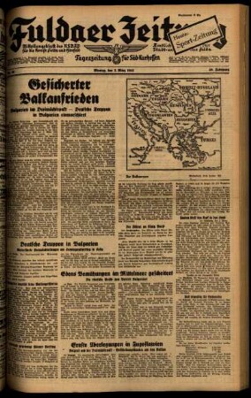 Ausgabe vom Montag, den 03. März 1941.