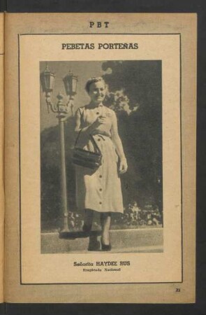 Señorita Haydee Rus, empleada nacional - [Fotografía] : Pebetas porteñas