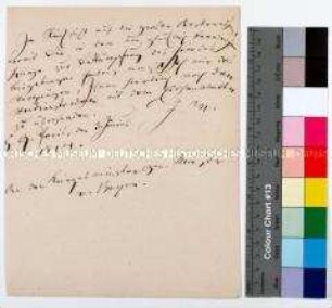 Übersendung des preußischen Verdienstordens mit Eichenblatt an Kriegsminister Hermann von Boyen durch Friedrich Wilhelm III. König von Preußen (Abschrift)