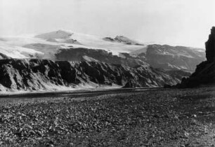 Urstromtal mit Eyjafjalla-Gletscher, Island